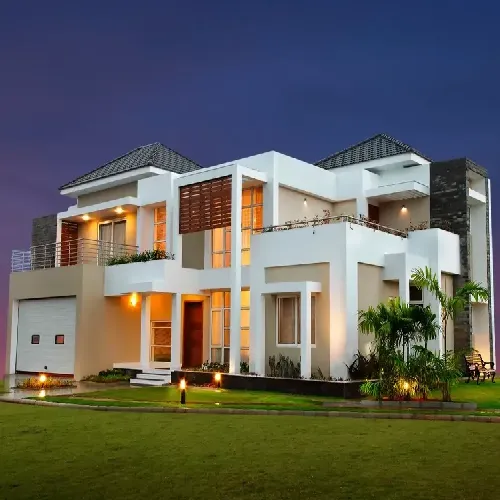CAD to BIM architectural and structural model conversion with Navisworks clash detection visualization for the Queens Park Residential Villa in Kerala