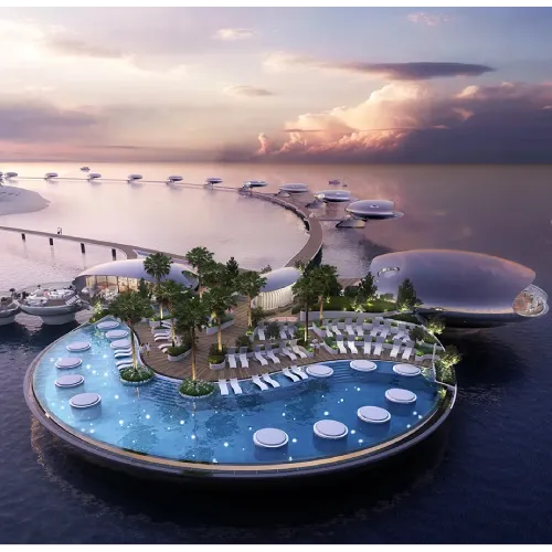 LOD 400 EIFS facade modeling, structural layout verification, and shop drawing generation for luxury hotels on Shura Island, Red Sea Project